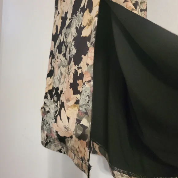 Maurices Floral Maxi Dress in Black and Soft Pink - Picture 6 of 9